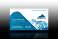 snowboarding-skiing-business card-template